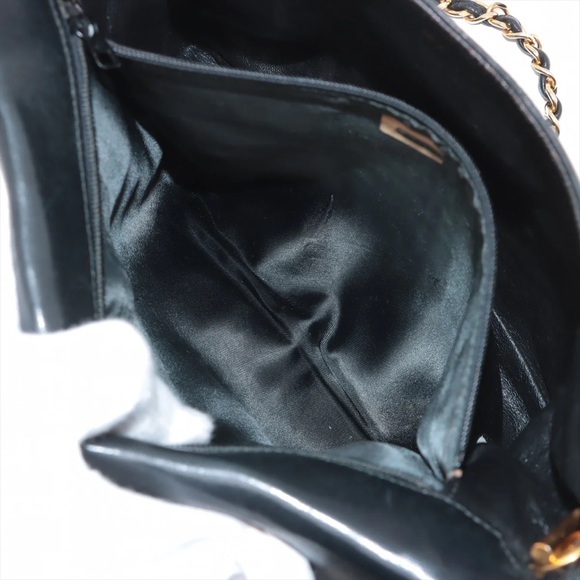 Authentic CHANEL black lambskin fringe vintage crossbody - Picture 7 of 11